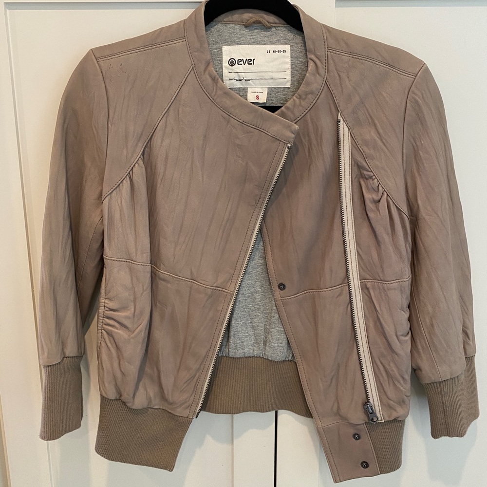 Ever leather Jacket 🧥 Gray, Small